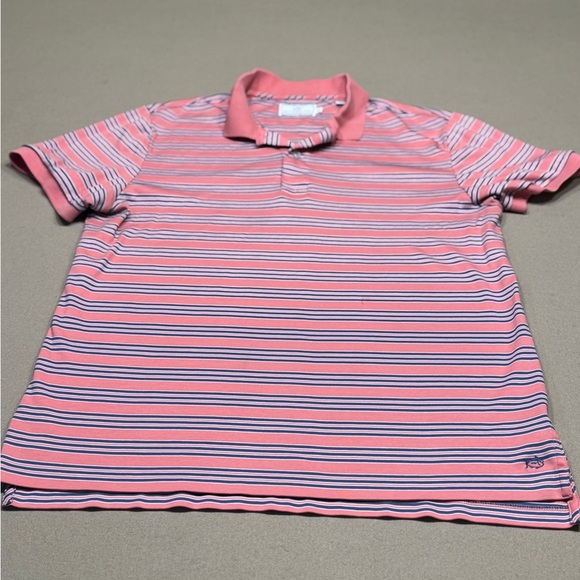Southern Tide Pink and Blue Striped Polo - Picture 1 of 7